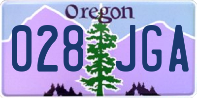 OR license plate 028JGA