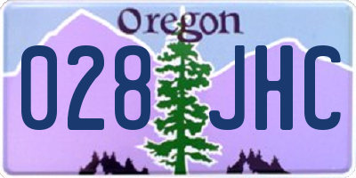 OR license plate 028JHC