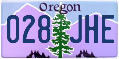 OR license plate 028JHE