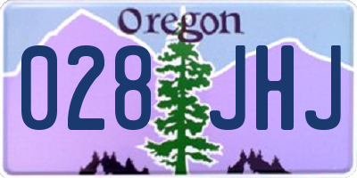 OR license plate 028JHJ