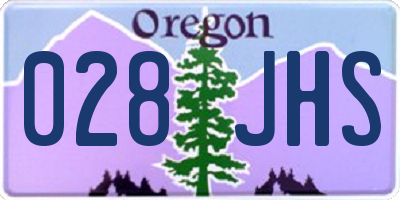 OR license plate 028JHS