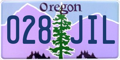 OR license plate 028JIL