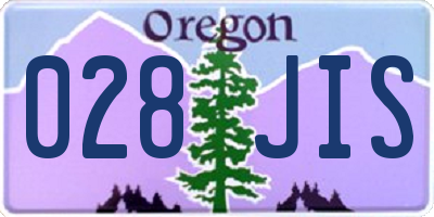 OR license plate 028JIS