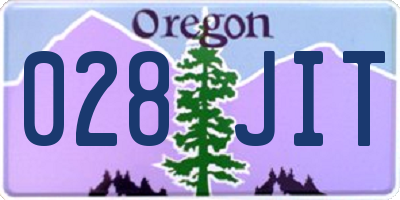 OR license plate 028JIT