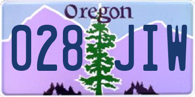 OR license plate 028JIW