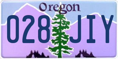 OR license plate 028JIY