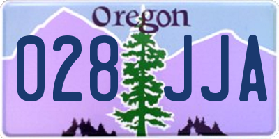OR license plate 028JJA