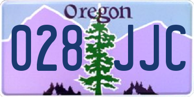 OR license plate 028JJC