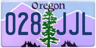 OR license plate 028JJL
