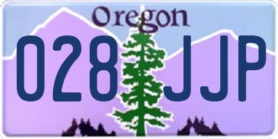 OR license plate 028JJP