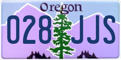 OR license plate 028JJS