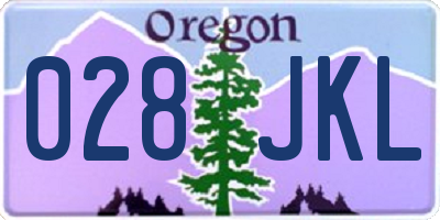 OR license plate 028JKL