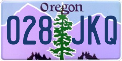 OR license plate 028JKQ