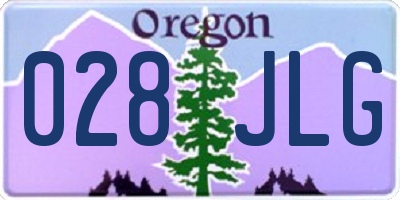 OR license plate 028JLG