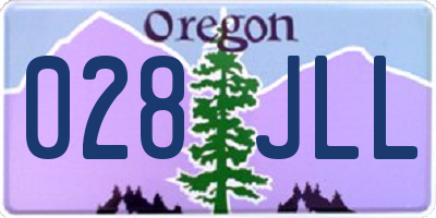 OR license plate 028JLL
