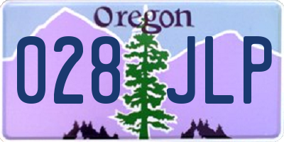 OR license plate 028JLP