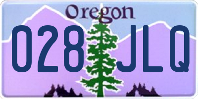 OR license plate 028JLQ