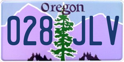 OR license plate 028JLV