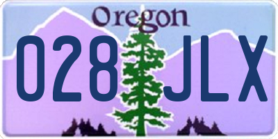 OR license plate 028JLX