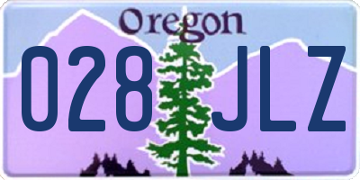 OR license plate 028JLZ