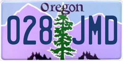 OR license plate 028JMD