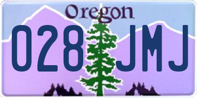 OR license plate 028JMJ