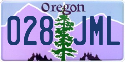 OR license plate 028JML