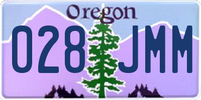 OR license plate 028JMM