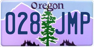 OR license plate 028JMP