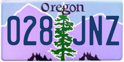OR license plate 028JNZ