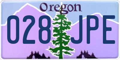 OR license plate 028JPE