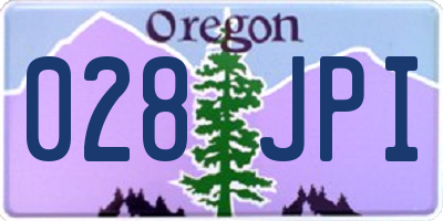 OR license plate 028JPI
