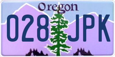 OR license plate 028JPK