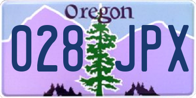 OR license plate 028JPX