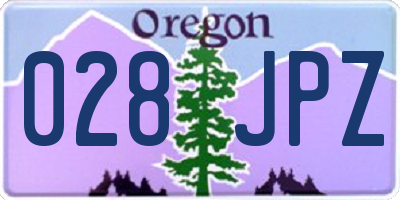 OR license plate 028JPZ