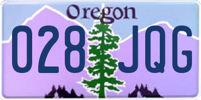 OR license plate 028JQG