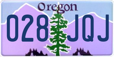 OR license plate 028JQJ