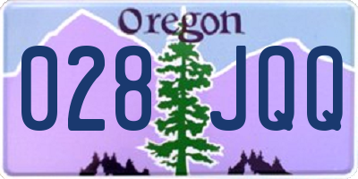 OR license plate 028JQQ