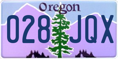 OR license plate 028JQX