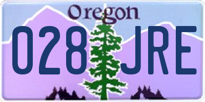 OR license plate 028JRE
