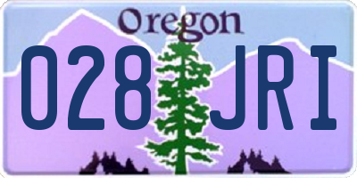 OR license plate 028JRI