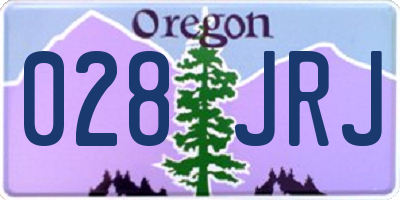 OR license plate 028JRJ