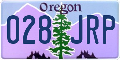 OR license plate 028JRP