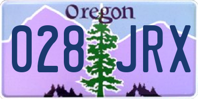 OR license plate 028JRX