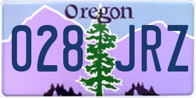 OR license plate 028JRZ