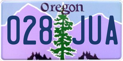 OR license plate 028JUA