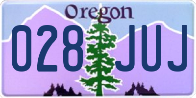 OR license plate 028JUJ