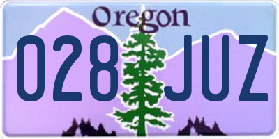 OR license plate 028JUZ