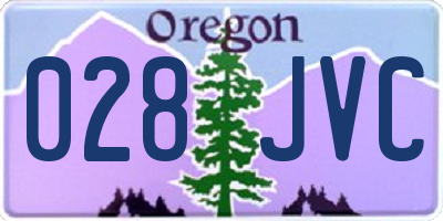 OR license plate 028JVC