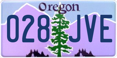 OR license plate 028JVE